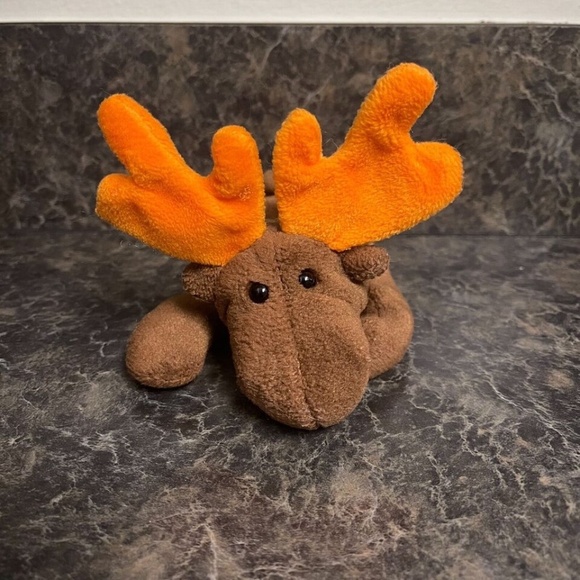 TY Beanie Babies 1993 Chocolate Moose - Picture 1 of 7